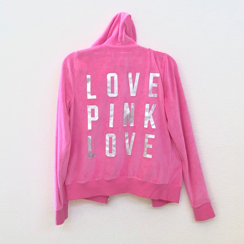 RARE VS Pink soft pink hologram hoodie